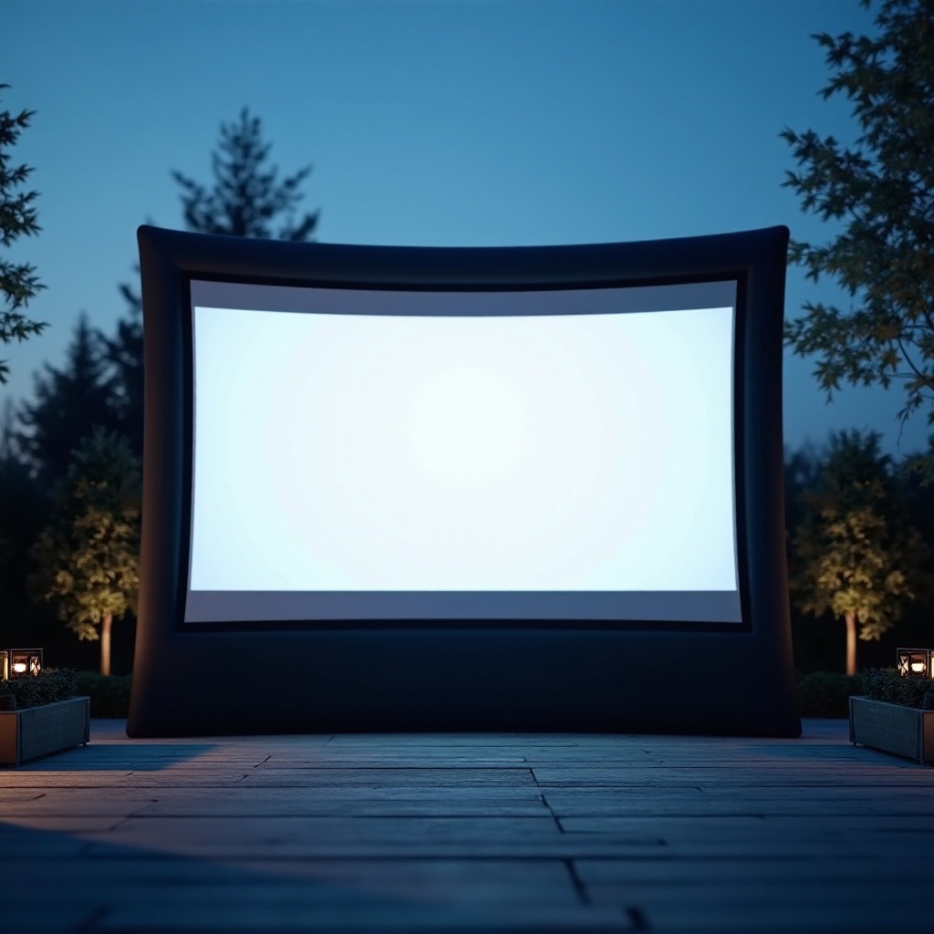 หน้าจอโปรเจคเตอร์แบบพกพาที่ใหญ่ที่สุด