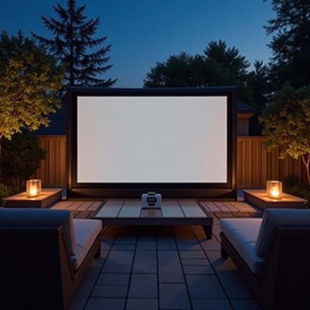 จอโปรเจคเตอร์กลางแจ้งแบบมีมอเตอร์ที่ดีที่สุด