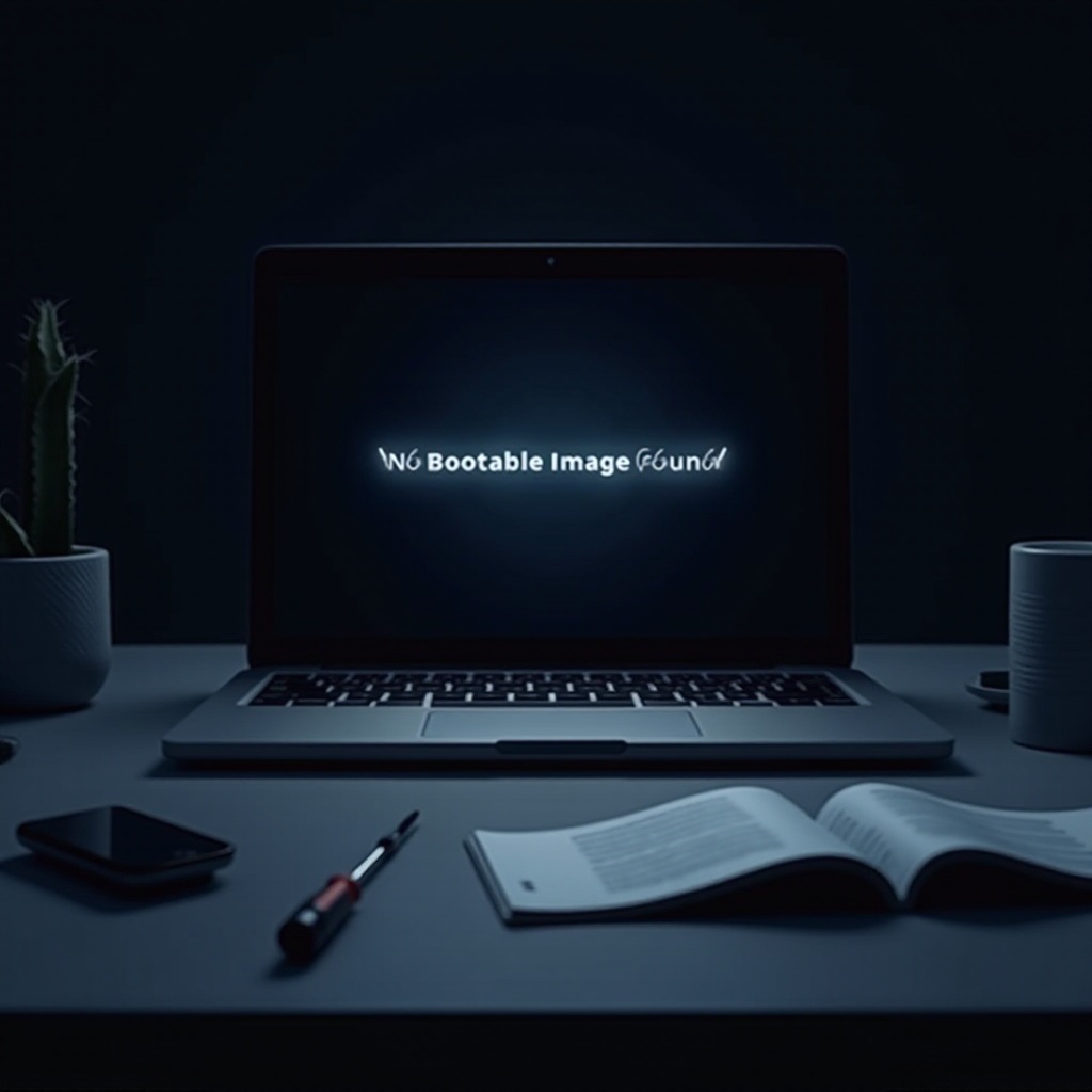 ブート可能なイメージが見つかりません。ノートブックはシャットダウンされます。