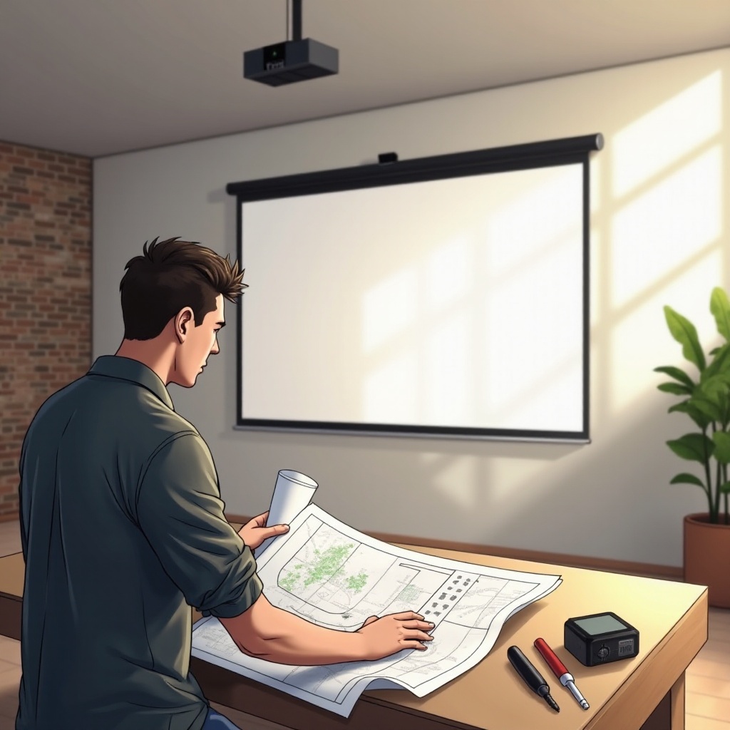 kung paano i-mount ang projector screen sa kisame