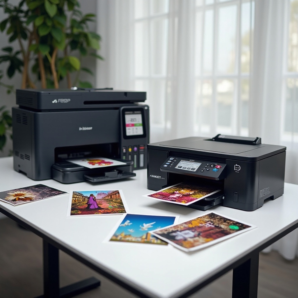 laser printer vs inkjet printer para sa mga larawan
