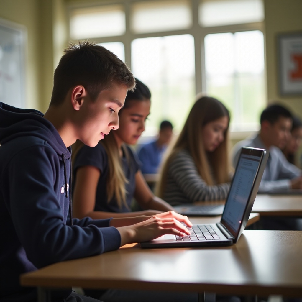 学校のChromebookで「Ctrl + Alt + D」は何をしますか